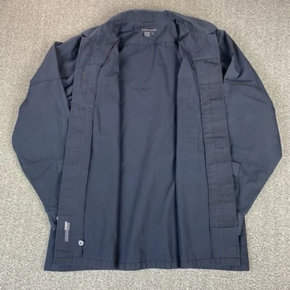 5.11 Tactical Mens Series TDU Long Sleeve Shirt XL Navy Padding Ripstop Security